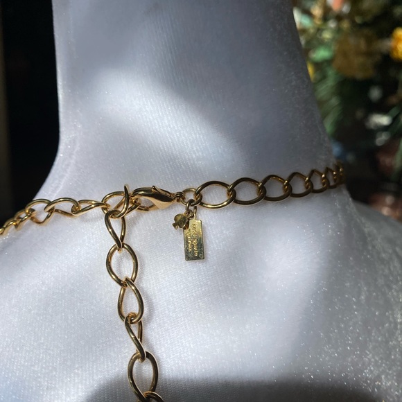 NIB Kate Spade Necklace With Gold Hardware & 3 Rows Of Red, Purple & Pink Beads. - Picture 7 of 10